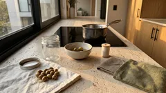 Cómo reutilizar el hueso de aceituna en casa: salvamanteles ecológico y más ideas