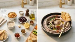 Hummus de aceitunas negras: cremoso, rápido y perfecto para dipear