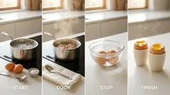 Huevos pasados por agua: el punto exacto en 4 minutos para una yema cremosa