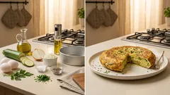 Tortilla de calabacita en freidora de aire: jugosa y lista en 15 minutos