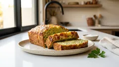 Panqué salado de calabacita: esponjoso, húmedo y perfecto para el lunch