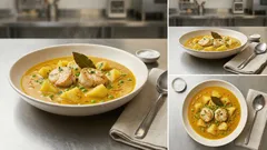 Guiso de rape con papas: caldoso, aromático y listo en una sola olla